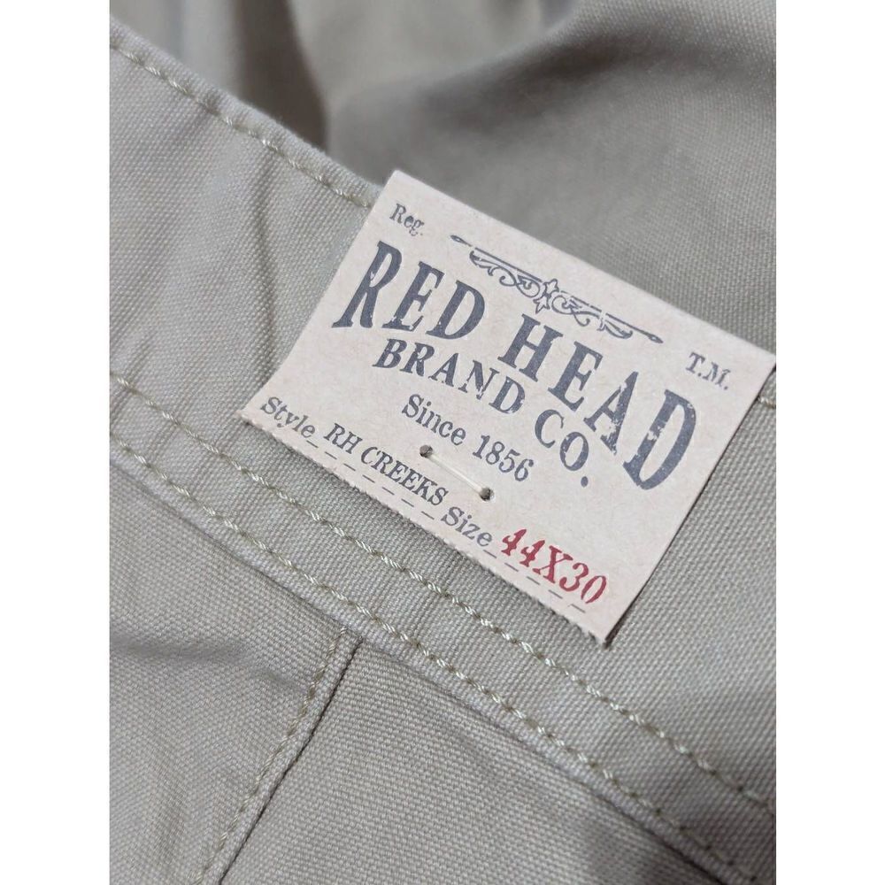 Red Head Brand Co. Men's 44 waist 30 inseam Khaki Casual Flat Front Pants - Picture 2 of 4
